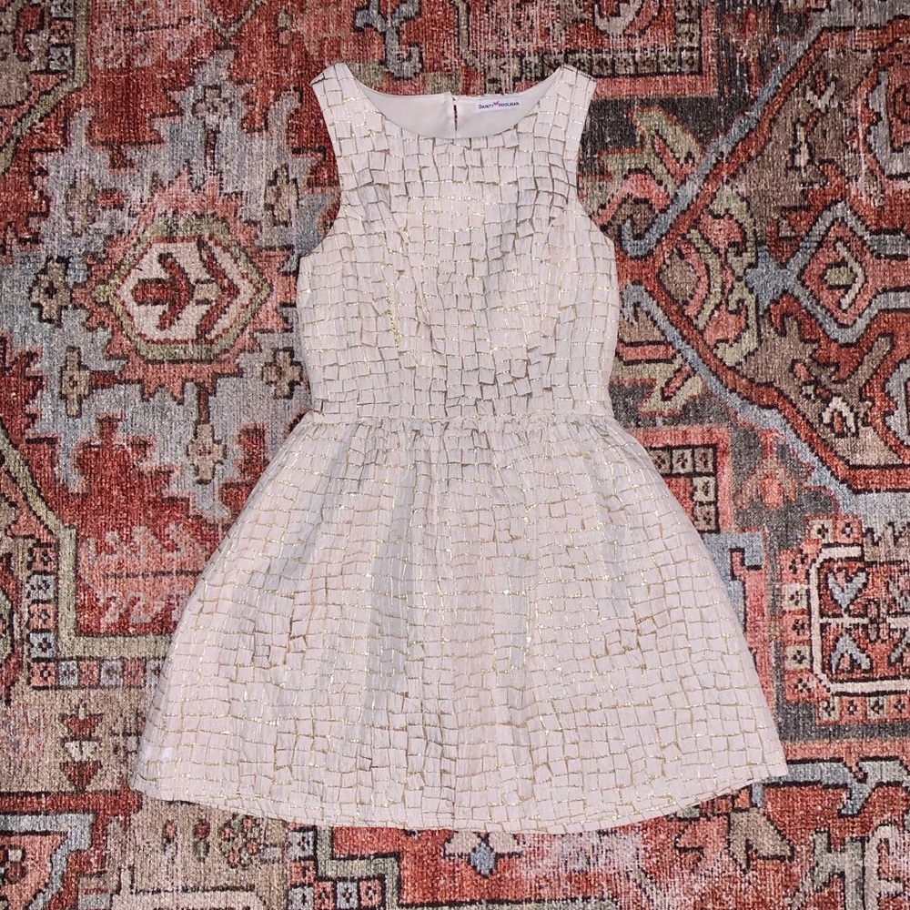 White & Gold Dress